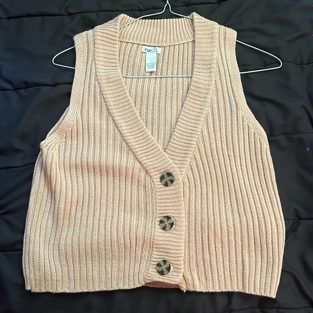 Rue 21 brown sweater vest!!